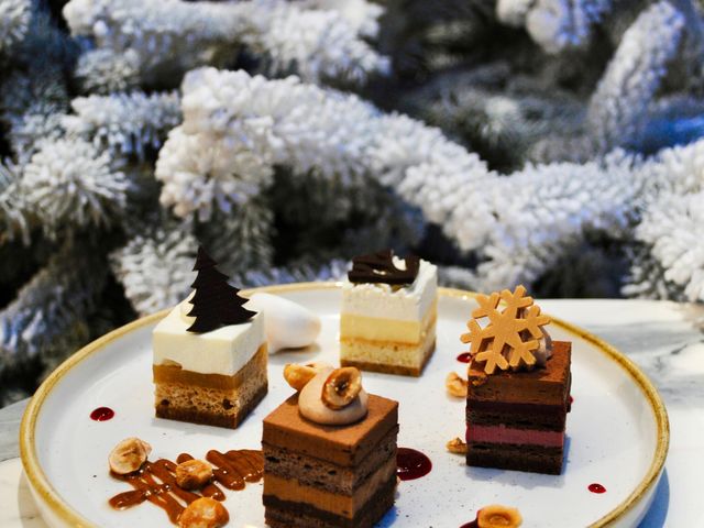 Le Jardin Dégustation bûches de noël Yver Chocolatier